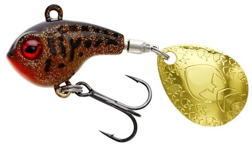 Westin DropBite Spin Tail - Jigspinner, Länge/Gewicht:2.6cm / 8g, Farbe:Motoroil Burbot