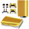 MaD Vision® Extra-Haltbares Skin-Set aus Vinyl für PS5 Disc + 5 Paar Aiming Rings | Kratzfestes Aufkleber-Set für Playstation 5 + 2 Controllers – für Chrome Gold Design