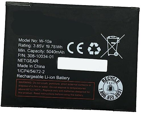Ukkipower W-10 W-10A Ersatz 3.85V 5040mAh akku Kompatibel mit Nighthawk Router Modem M1 MR1100 Seires W-10 W-10A 1ICP5/54/73-2