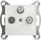 Schneider Electric Asfora EPH3670121D TV-SAT-SAT-Enddose Unterputz 1dB, IEC+F+F,Telefondose Unterputz,2 Ausgänge,
