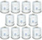 Z.M.C Lot de 11 cartouches de gaz de 450 g, gaz propane/butane 810 ml, cartouche de gaz EN417, filetage européen, raccord fileté européen, cartouche à vis pour désherbeur, boîte de gaz sous pression