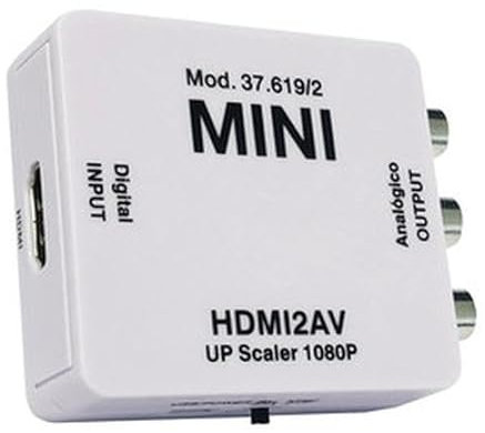 HDMI zu analoger AV-Konverter, unterstützt 1080p, Videoeingang und -ausgang, ideal für den Anschluss moderner Geräte an alte Bildschirme.