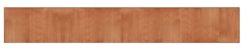 vidaXL Teppich, Bambusteppich Rechteckig, Bambusmatte rutschfest für Wohnzimmer, Läufer Küchenteppich Flurteppich, Modern, Braun 60x400cm Bambus