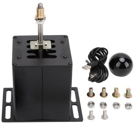 Tihebeyan H-Schalthebel, 7+R H-Schalthebel, Hochsimulation, USB-Rennspielsimulator, Schalthebel für G29 G27 G25 G920 T300RS GT-Lenkrad