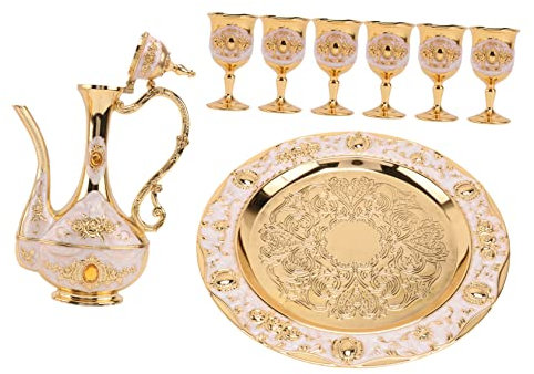 COLLBATH Alcohol Set 1 Set of Small Wine Cups Wedding Favours for Guests Wedding Present Decorative Wine Pot Tray