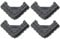 4pcs Triangular Chair Leg Protectors for Hardwood Floors, Camping Table, Non-Slip Furniture Pads, Chair Leg Floor Protectors, Outdoor Camping Chair Leg Cover (4 Pcs)