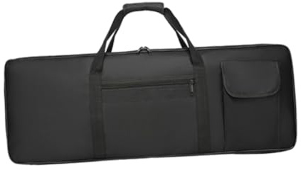 TTETTZ E Piano Koffer, 61 Tasten, Klavier Gigbag mit Tasche, Tragbarer, Gepolsterter Rucksack, Tragetasche, Handtasche für Reisen, Schule, M