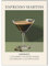 Happymotive – Premium Cocktail Poster wahlweise in DIN A3 oder DIN A4 – Premium Druck auf 300g Papier – Wanddekoration für Bar, Küche und Homebar, Office ohne Rahmen Espresso Martini A4