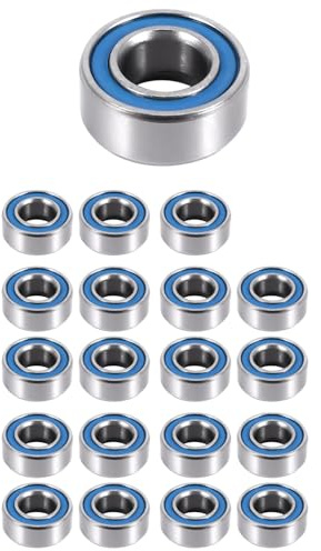 Asuinxurr 20 StüCk MR105-5 X 10 X 4 Mm Kugellager Stahl Doppelt Abgeschirmte Miniatur-Kugellager, Blau