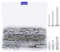 QMLING Set di 220 viti e tasselli (110 tasselli a percussione, 110 viti in cartongesso), tasselli di espansione per il fissaggio, M3/M3,5/M4/M5/M6/M8