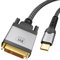 Ticenpe Cavo USB C a DVI 2 m, 4 K @30 Hz USB tipo C [Thunderbolt 3] a DVI-D 24 + 1, corda in nylon a doppia treccia, connettore dorato, compatibile con MacBook Pro, Samsung, Surface Book, Dell