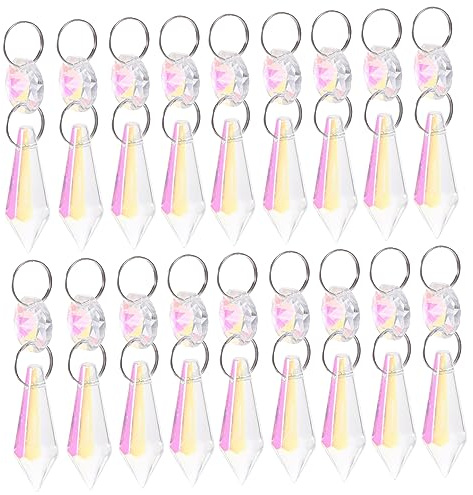 VICASKY 20stücke Kristall Fensterhänger Dekoration Kristall Anhänger Für Zuhause Balkon Wand Fenster Ornament