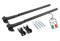 OWIJI Stendipanni Balcone Esterno Interno Stendino Grigio Ferro Aste Pieghevoli 56 cm Attacco Universale Piastre Antitorsione Balcone Ringhiera Kit Montaggio Completo Installazione Semplice
