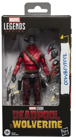 Marvel Legends Series Cowboypool, Marvel Studios' Deadpool & Wolverine Movie Collectible 6-Inch Action Figure Gift | Marvel Legends Deadpool & Wolverine 6 Inch Action Figure Wave 3 - Cowboypool