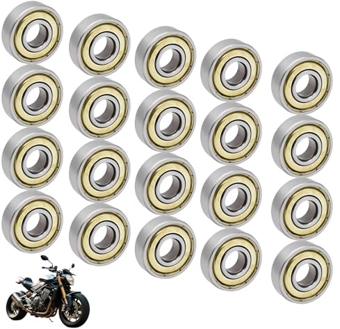 20er Pack 608 ZZ Kugellager – Metall Doppel-geschützte Miniatur Rillenkugellager (8mm X 22mm X 7mm) – Hochwertige Lager Für Skateboards, Und Scooter Radialkugellager Mit Double，skateboard Kugellager