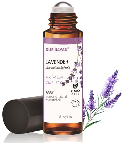 Lavendelöl Ätherische Öl,Lavendel Roll-On Natürliche Ätherische Öle - 10 ml | Lavendelöl Relax Roll-On für eine Harmonische,Lavendelöl Bio als Duftöl für Duft & Pflege,die Aromapflege Unterwegs