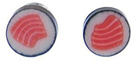 Miniblings Sushi Ohrstecker Stecker Ohrringe Essen Japan Maki Fisch 9 - Handmade Modeschmuck I Ohrringe Stecker Ohrschmuck