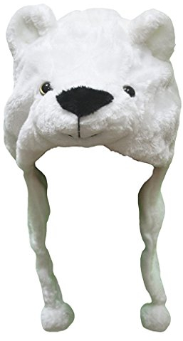 Petitebelle Halloween-Kostüm Tiere Hut Unisex-Kleidung Freie Größe Einheitsgröße Weiß Eisbär