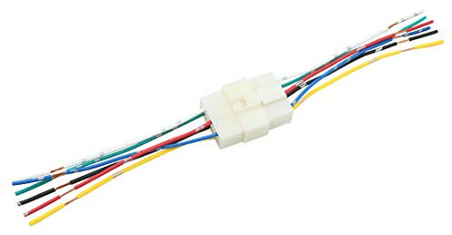 sourcing map Blanc DC12V 6 Broche mâle Femelle étanche Auto Prise connecteur Fil électrique