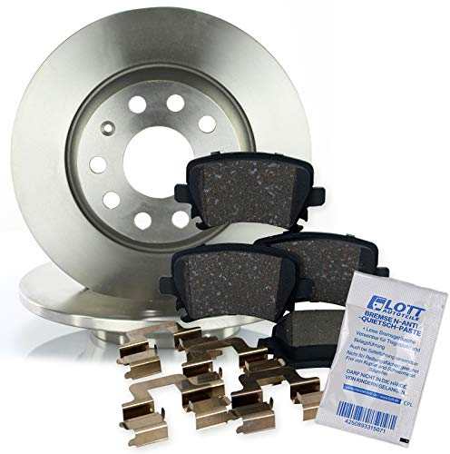 BREMSSCHEIBEN + BREMSBELÄGE HINTEN KOMPLETTSET BREMSENKIT BREMSE HINTERACHSE