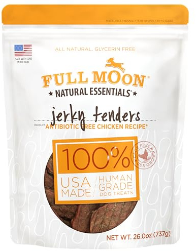 Full Moon Chicken Jerky Tenders Healthy All Natural Dog Treats Human Grade Made in USA 26 oz