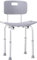 HOMCOM Sedia da Doccia per Bagno in Alluminio e Plastica Altezza Regolabile 8 Livelli 71-88cm Piedini Antiscivolo