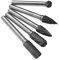 The Lord of the Tools Rotations-Schnitzfräser, Kegelsenker, Wolframkarbid-Frässtifte, 5-teiliges Bohrer-Set für Holzarbeiten, Metall, Jade, Polieren, Gravieren, Bohren, Entgraten