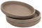B2S BACK2SEASON Ton Untersetzer 3 Stück Made in Germany Pflanzenteller Teller Terrakotta Übertopf wiederverwendbar rund braun 3er Set (Durchmesser außen 15,6 cm)