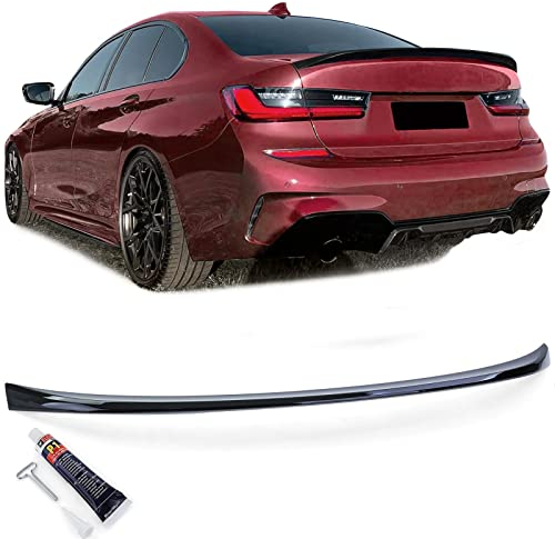 Sport Heckspoiler Lippe Schwarz Glanz mit ABE passend für BMW 3er G20 Limo ab 18