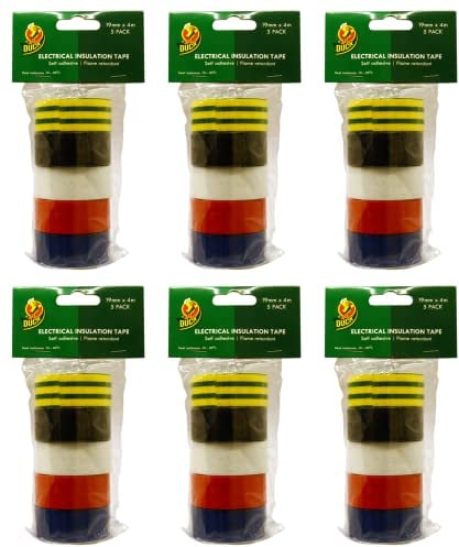 Duck Tape Isolierband, Multipack, 19 mm x 4 m, 6 Stück