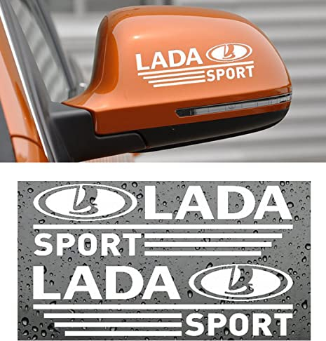 Auto RüCkspiegel Aufkleber Aufkleber Styling, FüR Lada Granta Vesta Vaz Kalina Largus Niva