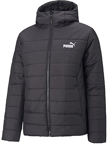 PUMA Herren ESS Hooded Padded Jacket Wattierte Jacke, Schwarz, XXL