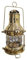 Dekorative Öllampe aus Messing, Burton, nautisch, maritim, 25,4 cm