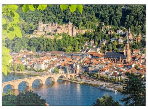 MyPuzzle Blick auf Heidelberg im Sommer, Deutschland - Premium 500 Teile Puzzle - MyPuzzle Sonderkollektion von Puzzle Galaxy