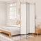 WIFESE Paravent 3 Panneaux Blanc 120x220 cm Tissu Séparation de Pièce Design Pliable Cloison de Séparation de Chambre Espace Privé Ecran d'intimité Séparation de Bureau Bloquer Le Soleil