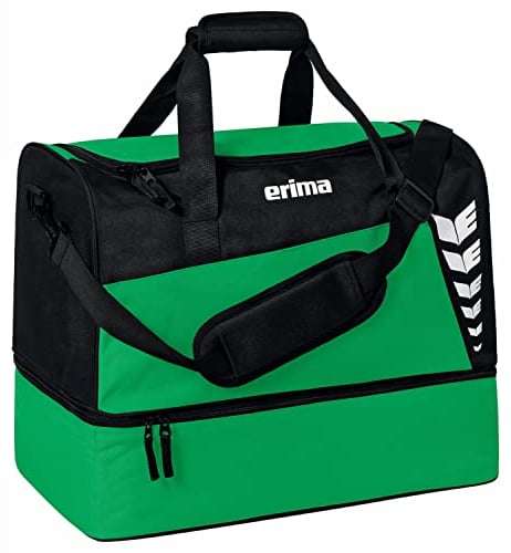 Erima Unisex Six Wings Sporttasche mit Bodenfach (7232312), smaragd/schwarz, L