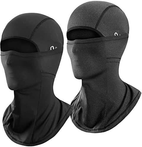 AMFUN Gesichtshaube, 2ST Sturmhaube, Balaclava Gesichtshaube, Motorrad Radfahren Ski Sturmhaube, Winddichte wasserdichte Kopfbedeckung für Winter Sport & Outdoor, UV-Schutzschal für Herren & Damen