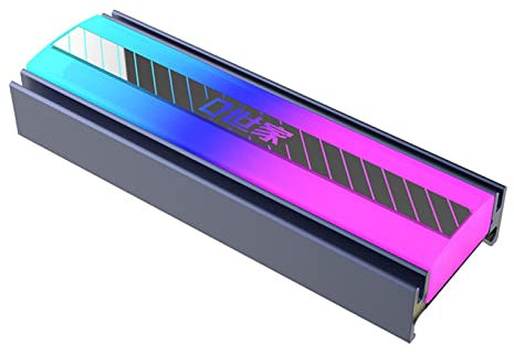 Rianpesn .2 Dissipateur thermique SSD M2 SSD Cooler Solid Disk Cooler – Dissipation thermique efficace facile à installer pour les disques durs .2 SSD PC et ordinateur portable