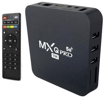 TV Smart Box Android 10.0 Mxq pro 8K WiFi 5G Media Player Quad Core 4GB Ram 32 gb Rom con Telecomando