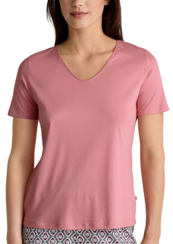 CALIDA Favourites T-Shirt Damen | V-Neck, besonders weiche Baumwollqualität und glatte Interlock-Optik