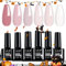 Polishes Set 6 Colors Nail Polish Set UV Gel Polishes DIY Nail Salon Nail Art Design Gift, 7 ml/0.25 oz