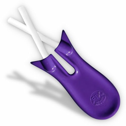 HESTENBERG Solingen Germany FIX Keramik Kreuzschleifer, geeignet als Schleifer, Messerschärfer & Scherenschärfer (Lila)