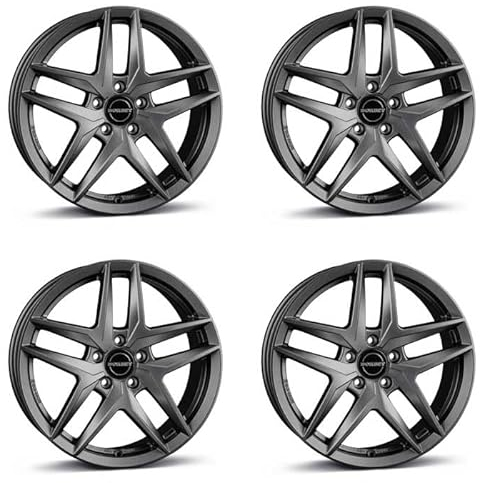 4x Borbet Felgen Z 7.5x17 ET36 5x112 dark grey matt kompatibel mit Mercedes E E-Klasse PlugIn E-Klasse T-Modell PlugIn GLC