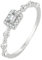 Exquisiter Baguette Diamant Kristall Paar Ring für Frauen Geometrisch Authentisch Sterling Silber Valentinstag Schmuck