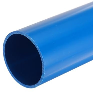 QUARKZMAN PVC Rohr Stange 57mm x 63mm (2-1/4 x 2-1/2) 0,3 Druckrohr Meter Lang Pool Schwimmbecken Schlagfestigkeit für Wasserrohr Aquarium Fischtank Gewächshausgarten, Blau