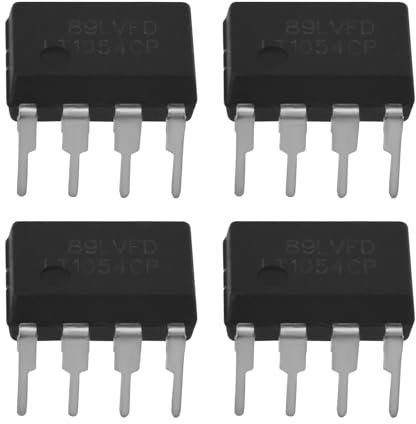 eMagTech 4pcs Reguladores Conmutación 8 Pines Convertidor CC 3,5 A 15 V LT1054CP LT1054 para Conversión de Voltaje de Interruptor Eléctrico 9 X 6,5 X 6 Mm