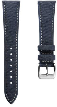 ZULUDIVER Mayday Regatta Uhrenarmband aus Segeltuch | Strapazierfähiges, wasserdichtes Uhrenarmband aus PVC-Gummi im Segeltuch-Design, mit gebürsteter Schnellverschluss-Schnalle