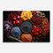 ARTHUB® Crédence de Cuisine en Verre 60x80 cm, Autumn Color Spices | Protection Contre Les éclaboussures, Revêtement Mural en Carreaux, Plaque en Verre, Verre trempé, Aliments, Épices