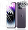 3+3 Piezas Protector de Pantalla para iPhone 14 Pro Max, Cristal Vidrio Templado Protección con Protector de Cámara, Dureza 9H, HD Transparente, Anti-rasguño, Anti-caída, Antihuellas, Sin Burbujas