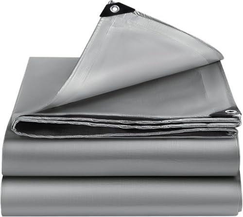 EEATUZTL Lona impermeable de 2 x 3 m, con ojales, estabilizada a los rayos UV, lona de protección, lona de barco, lona de construcción, resistente a la intemperie, para camping, jardín, camión